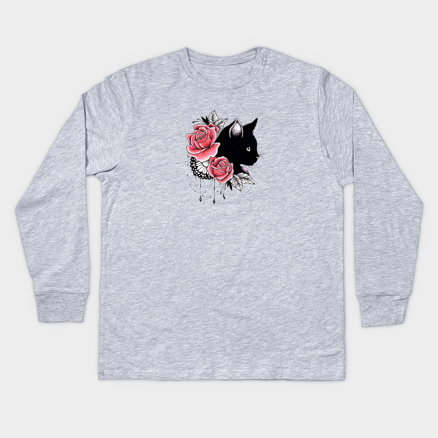 Black Cat Mandala Roses Tattoo Art Cat Lover Tattoo Lover Black