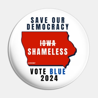 Save Our Democracy 2024 Pin