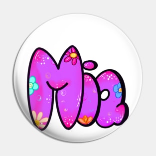 Mia personalized custom name Mia Pin