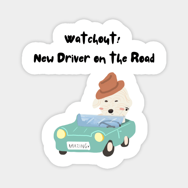 New Driver on the Road Magnet by PatternbyNOK