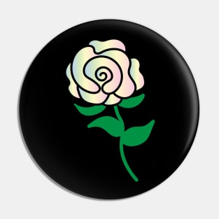 Rainbow Rose Pin