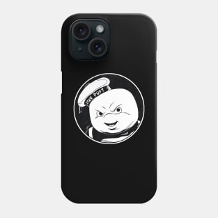 STAY PUFT MARSHMALLOW MAN - Ghostbusters (Circle Black and White) Phone Case