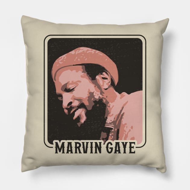 Marvin Gaye // Vintage 70s Style Original Design Pillow by Trendsdk