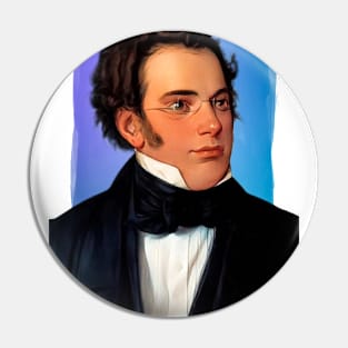 Austrian Composer Franz Schubert illustration Pin