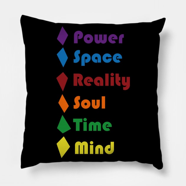 Infinity Stones Pillow by ichawks1