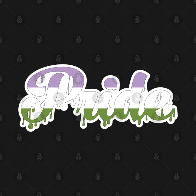 Genderqueer Pride Drip by HyperOtterDesigns