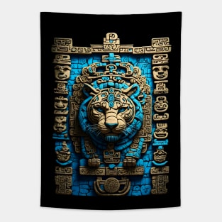 Bold as a lion, strong as stone, timeless in art Tapestry