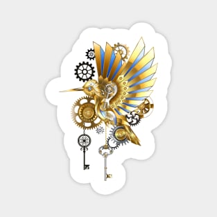 Mechanical Steampunk Hummingbird Magnet