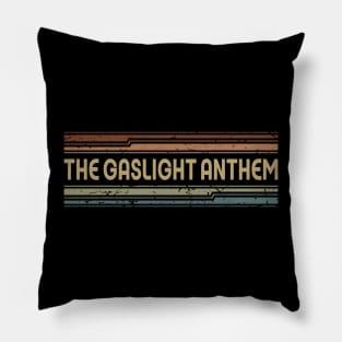 The Gaslight Anthem Retro Lines Pillow