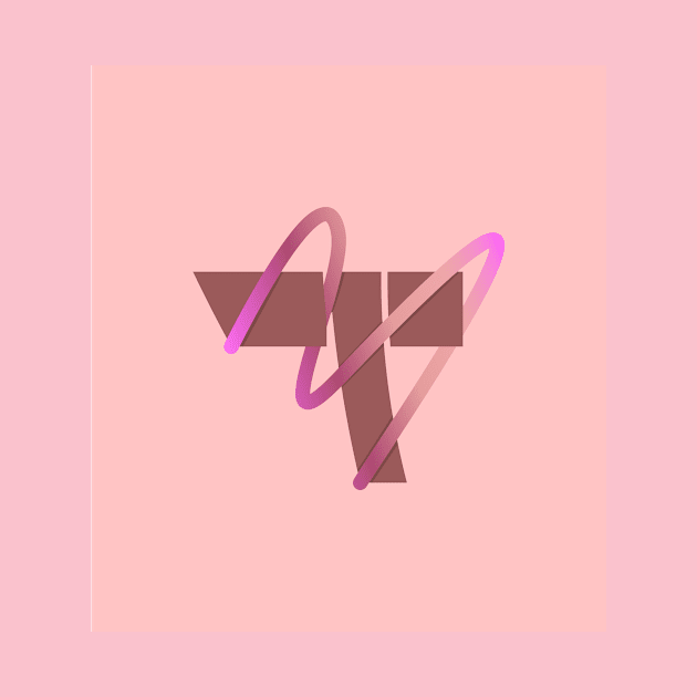 Abstract letter T styles with line gradient by arsyadee