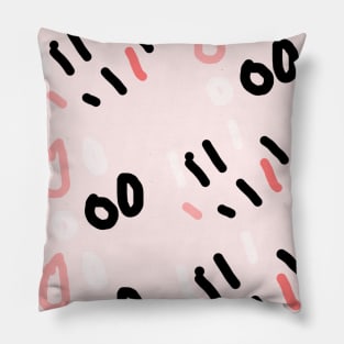 Pink tribal pattern Pillow