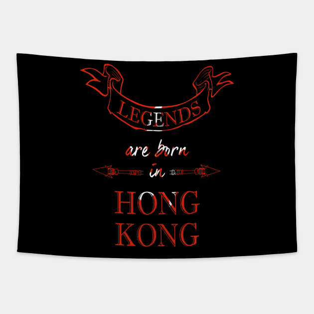 Legends Are Born in Hong Kong Tapestry by Ciaranmcgee