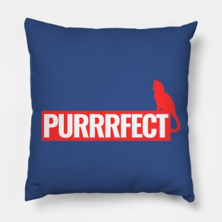 CAT LOVER LOGO PURRRFECT Pillow