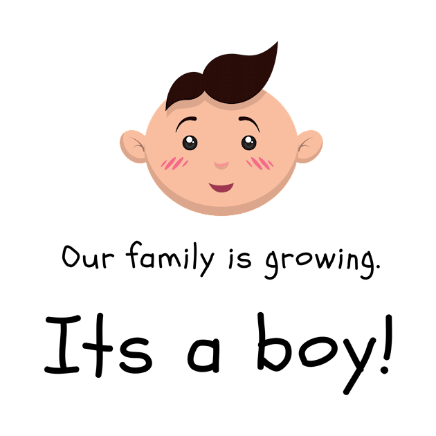 Love this 'Our family is growing. Its a boy' t-shirt! by Valdesigns