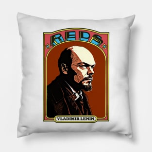 Vladimir Lenin - Retro Communist Trading Card Pillow