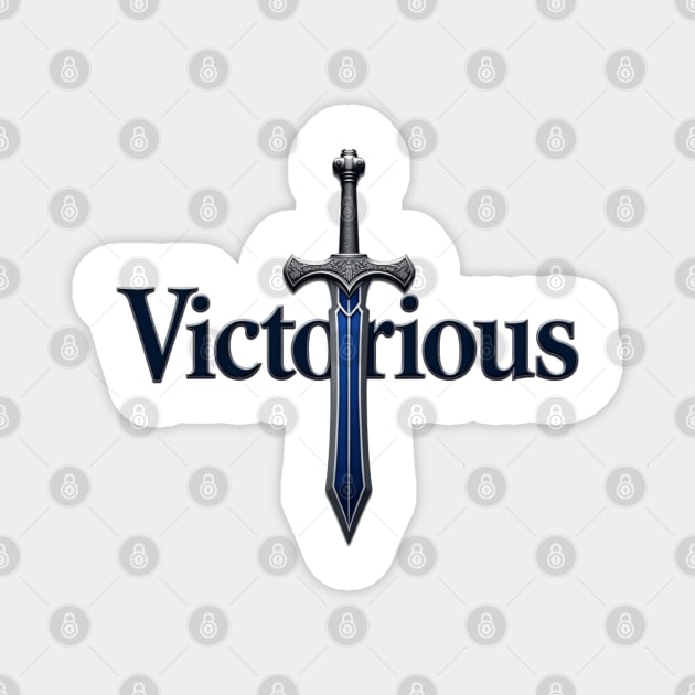 Victory – Christian Sword Design Magnet by Rox
