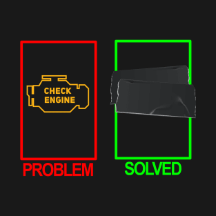 Funny Check Engine Light Mechanic Car Lover Enthusiast Gift Idea  T-Shirt