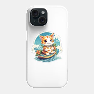 Surf Tiger Kitty Phone Case