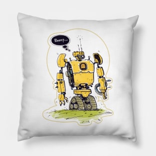 robot beep Pillow