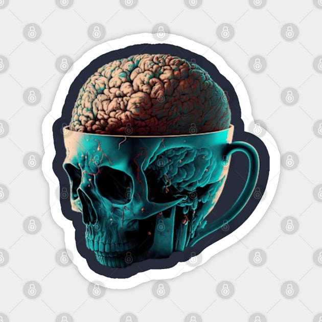 Caffeine Brain Magnet by dmac