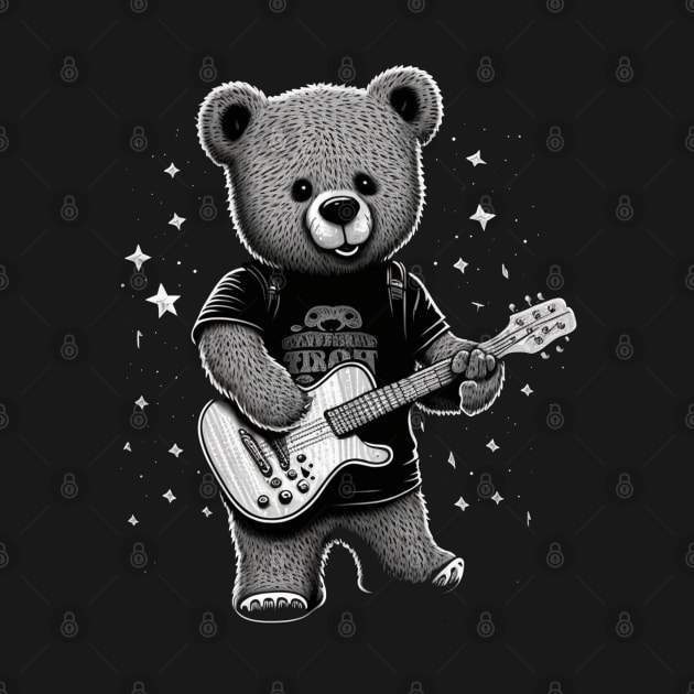Bear Playing a Guitar by AI studio