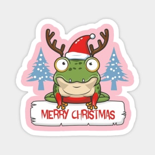 Christmas Frog Magnet