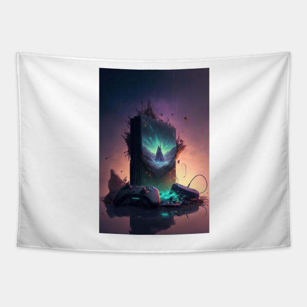 Perfect wall art for every gaming room Tapestry by TheMadSwede