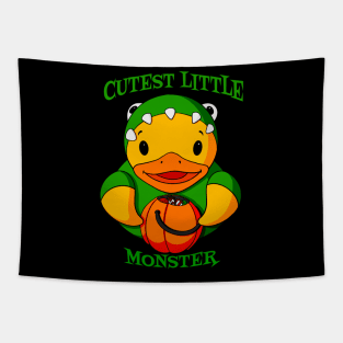 Cutest Little Monster Monster Rubber Duck Tapestry