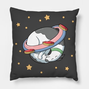 Sleeping dog planet Pillow