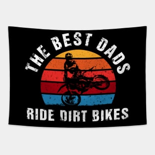 The Best Dads Ride Dirt Bikes  Retro Vintage Tapestry