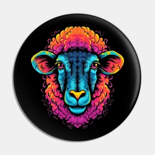 Sheep Coloring Book Pin