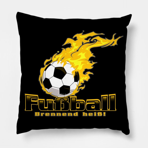 FUSBALL - heis! Pillow by Illustratorator