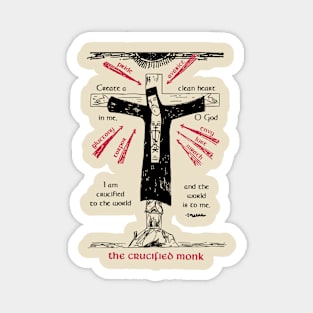 The Crucified Monk | Alternate Version Magnet