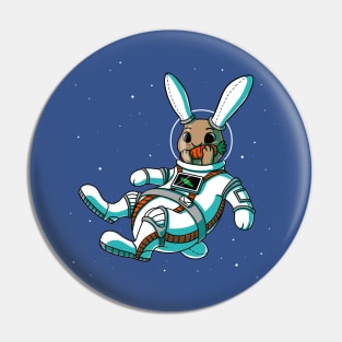 Astronaut Kaninchen Pin