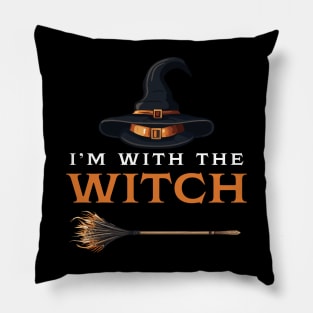 I'm With The Witch Pillow