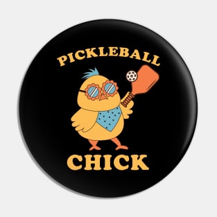 Pickleball Chick - retro Pin