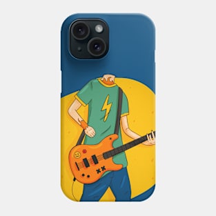 Guitar man rock music Phone Case