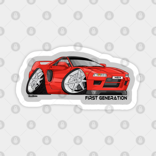 Nsx First Generation Model Red Digirods Koolart Cartoon Car Nsx Magnet Teepublic Brighten up your old key chain with this new and stylish key ring. teepublic