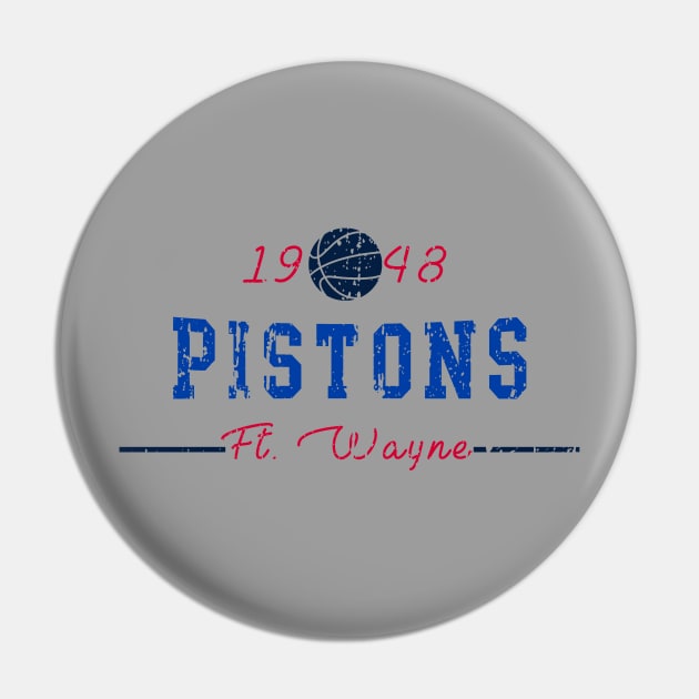 Ft. Wayne Pistons Pin by HomePlateCreative