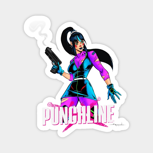 Punchline Magnet by Al Ramon art