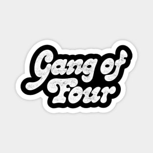 Gang of Four / Retro Style Typography Design Magnet