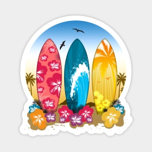 Surfboard Beach Magnet