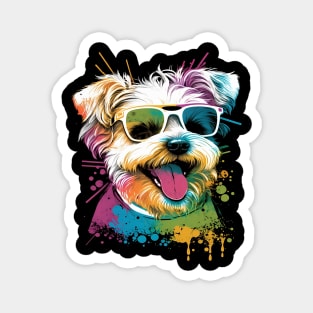 Dog Wearing Sunglasses Magnet