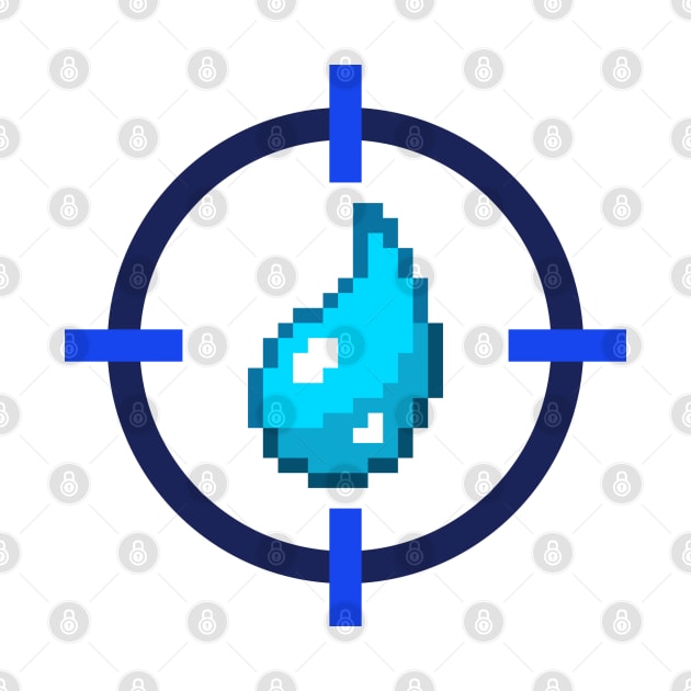 Pixel Water Crosshair by DaTacoX