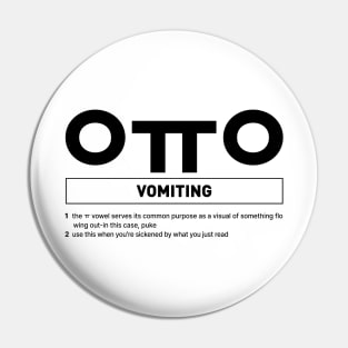 Vomiting ㅇㅠㅇ in Korean Slang Emoticon Pin