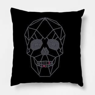 Skull Rhinestone Style Pillow