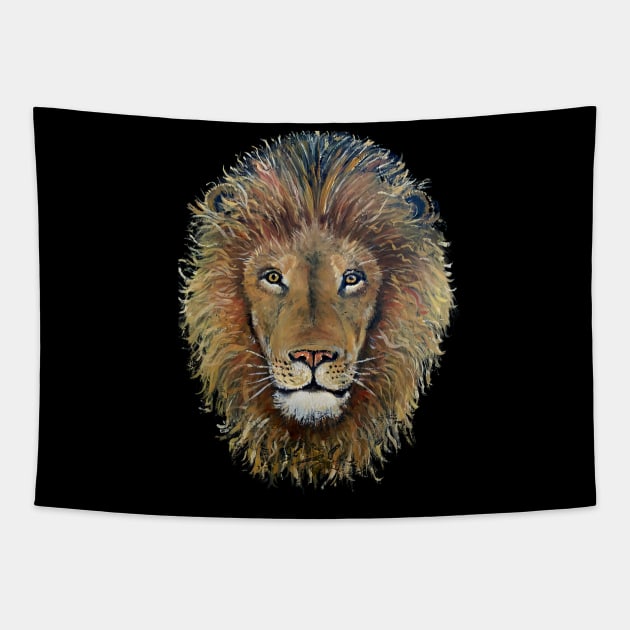 LEO LION Handsome Lion Face Tapestry by ArtisticEnvironments