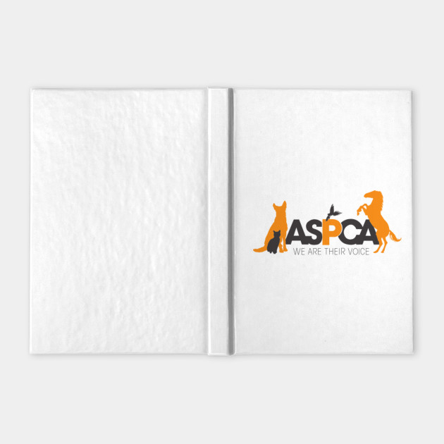 Aspca Logo Aspca We Are Their Voice Notebook Teepublic