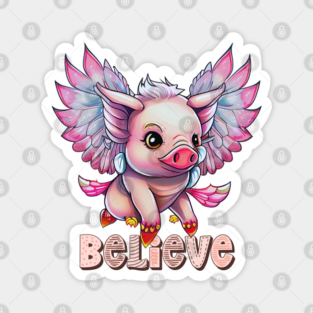 When Pigs Fly: Inspired Design Magnet by Life2LiveDesign