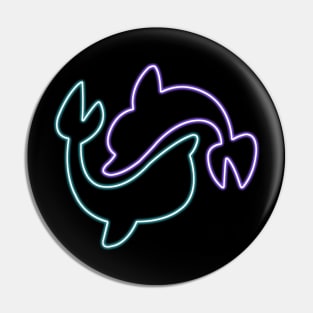 Neon Cutie Mark - Sea Swirl Pin